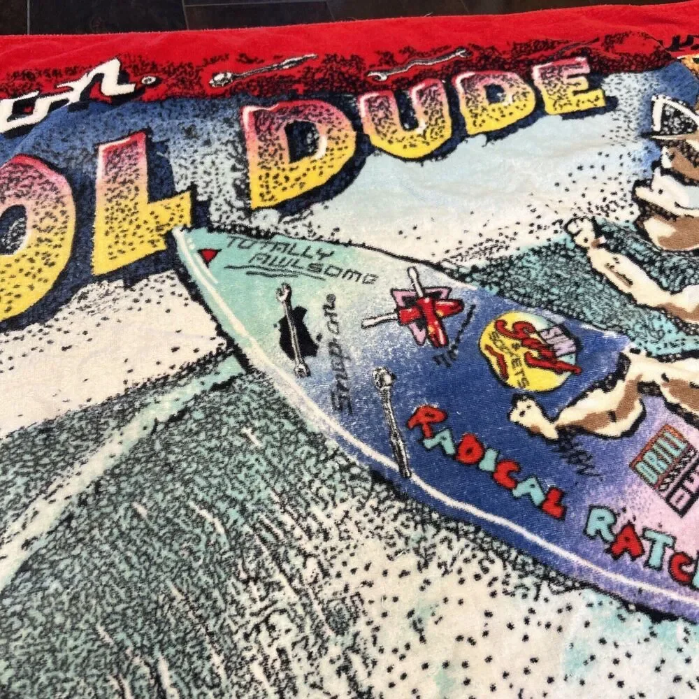 Snap-On Tools Tool Dude Vintage Beach Towel Gear Head Surf Man Cave 61 X 34